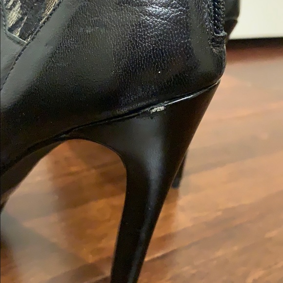 Lace open toe boots/heels - Picture 3 of 4